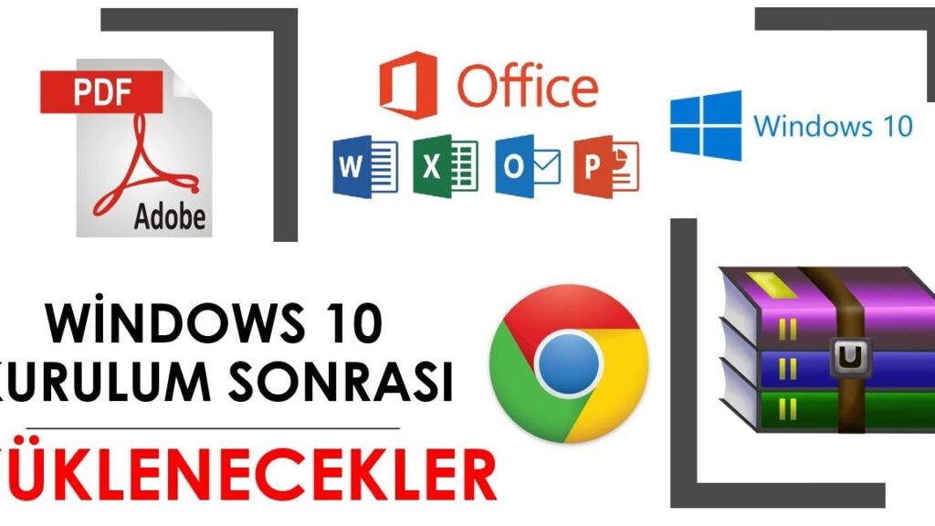 windows 10 format sonrasi gerekli programlar eksiksiz bir kurulum