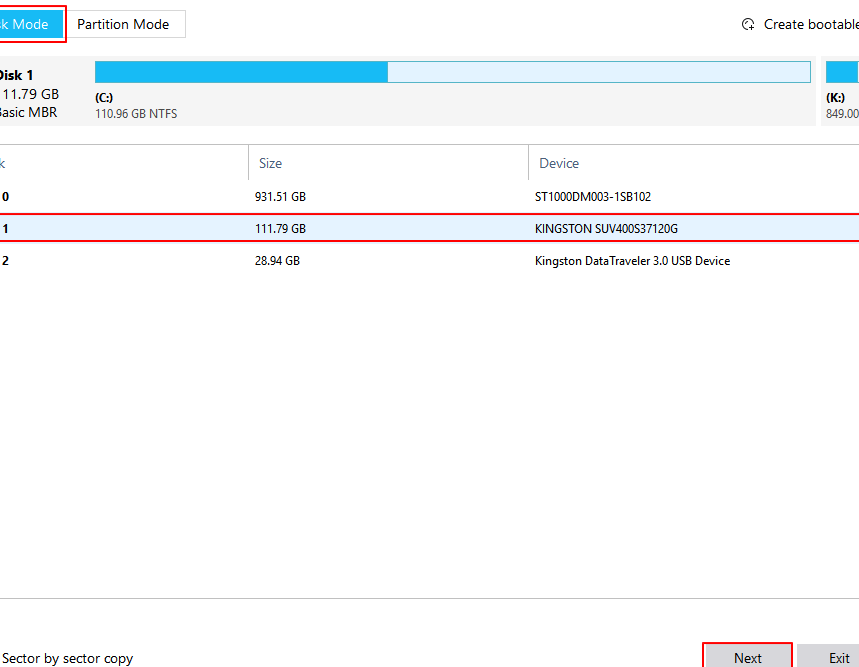 windows 10 klonlama sisteminizi baska bir diske kopyalama