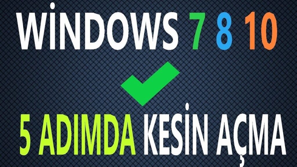 windows 7 aygit yoneticisi acilmiyor mu sorunu giderin