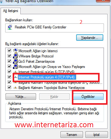 Windows 7 "İnternet Erişimi Yok" Sorunu ve Çözümü 5 windows 7 internet erisimi yok sorunu ve cozumu