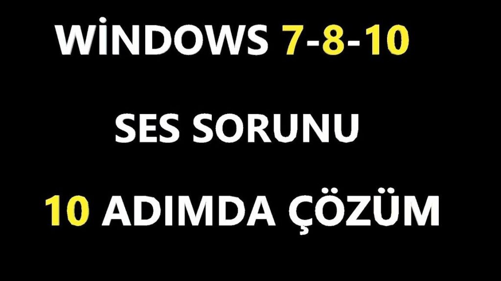 windows 8 ses sorunu ve cozumu net bir ses deneyimi icin