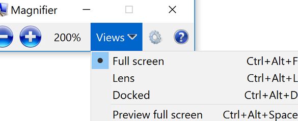 windows buyutec kisayol tusu ekrani buyutun