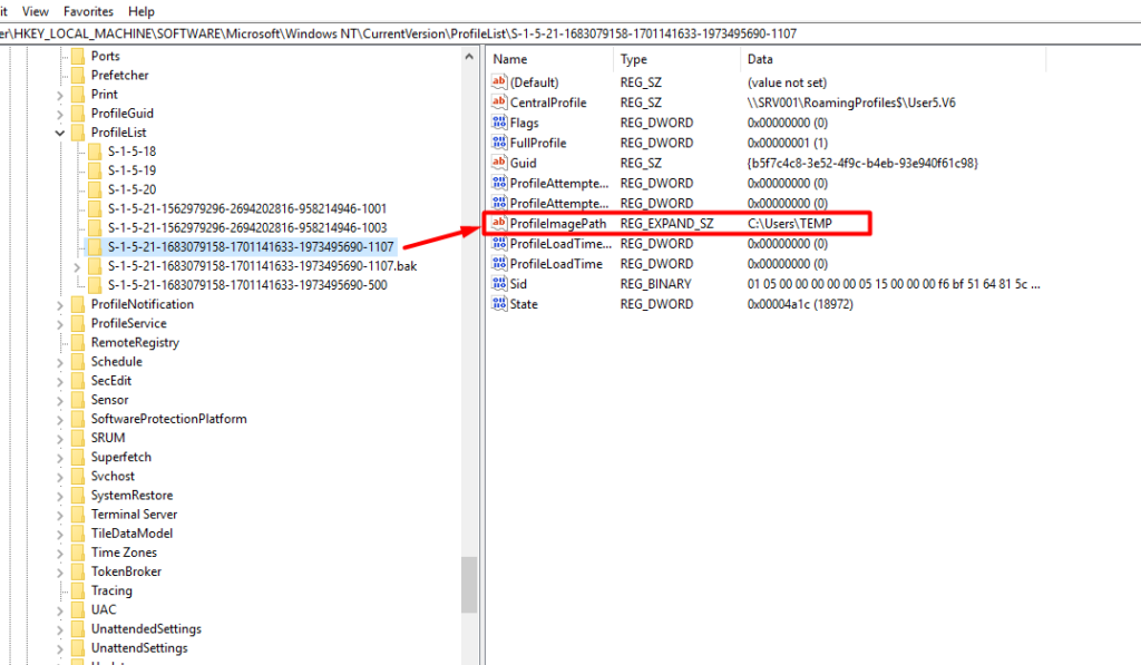 windows gecici profille acildi hatasi cozum yollari