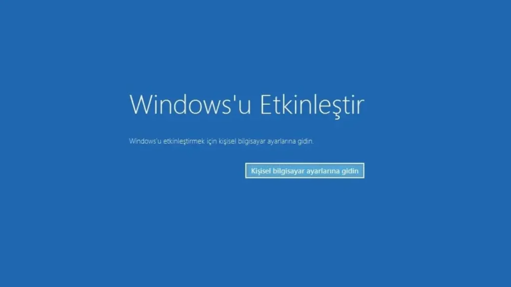 Windows "U Etkinleştir" Yazısı: Lisans Sorununu Giderme 1 windows u etkinlestir yazisi lisans sorununu giderme