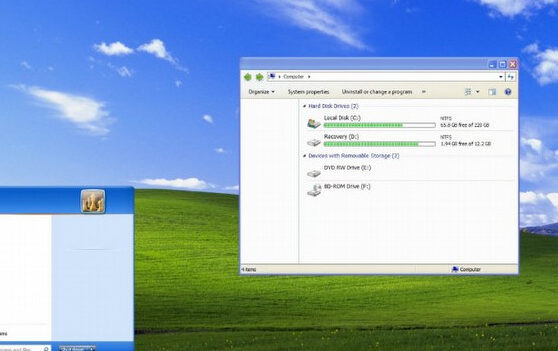 windows xp icin 7 temasi gorunumu degistirme