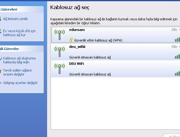 windows xp kablosuz ag wi fi baglantisi kurma