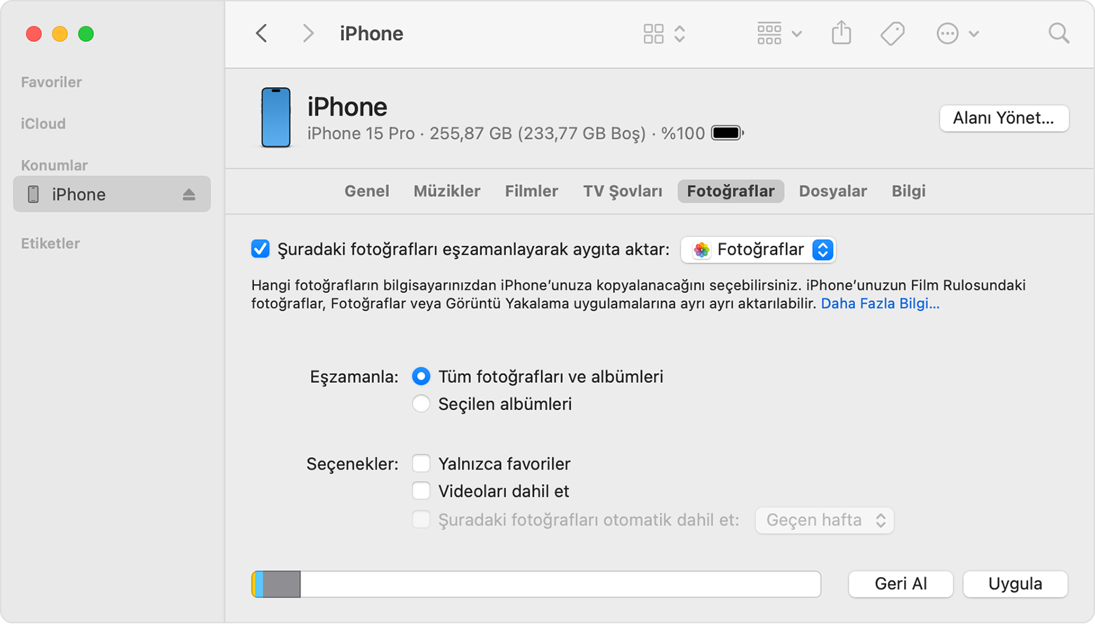 Windows 7 İçin iCloud: Apple Cihazlarınızla Senkronize Olun! 7 macos sonoma finder iphone 15 pro photos sync photos from photos