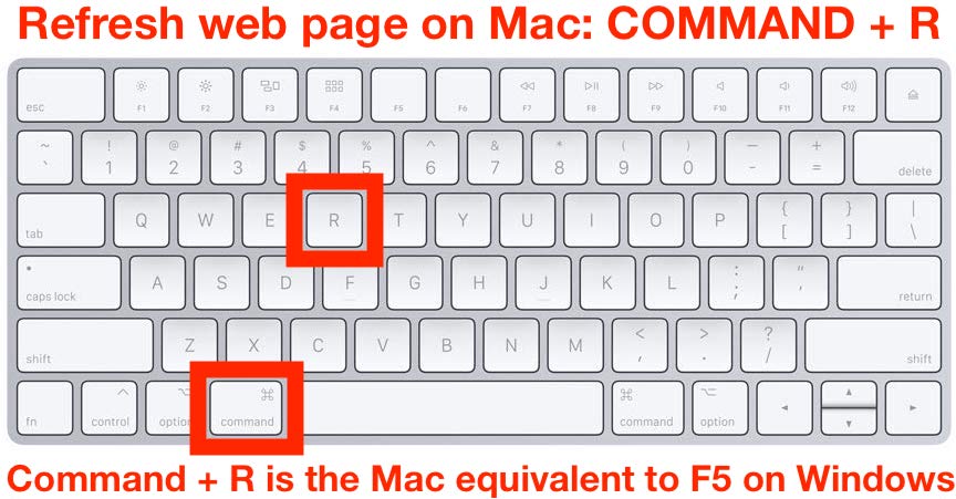 Windows'tan Mac'e Bağlanma: Pratik Yöntemler 9 refresh webpage mac f5 requivalent