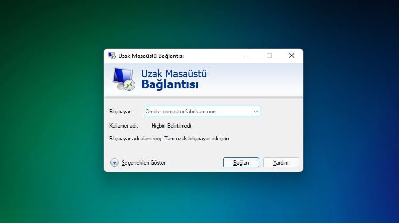 Uzak Masaustu Baglantisi Nasil Kurulur
