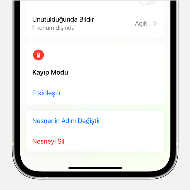 ios15 iphone 12 pro find my items airtag remove item