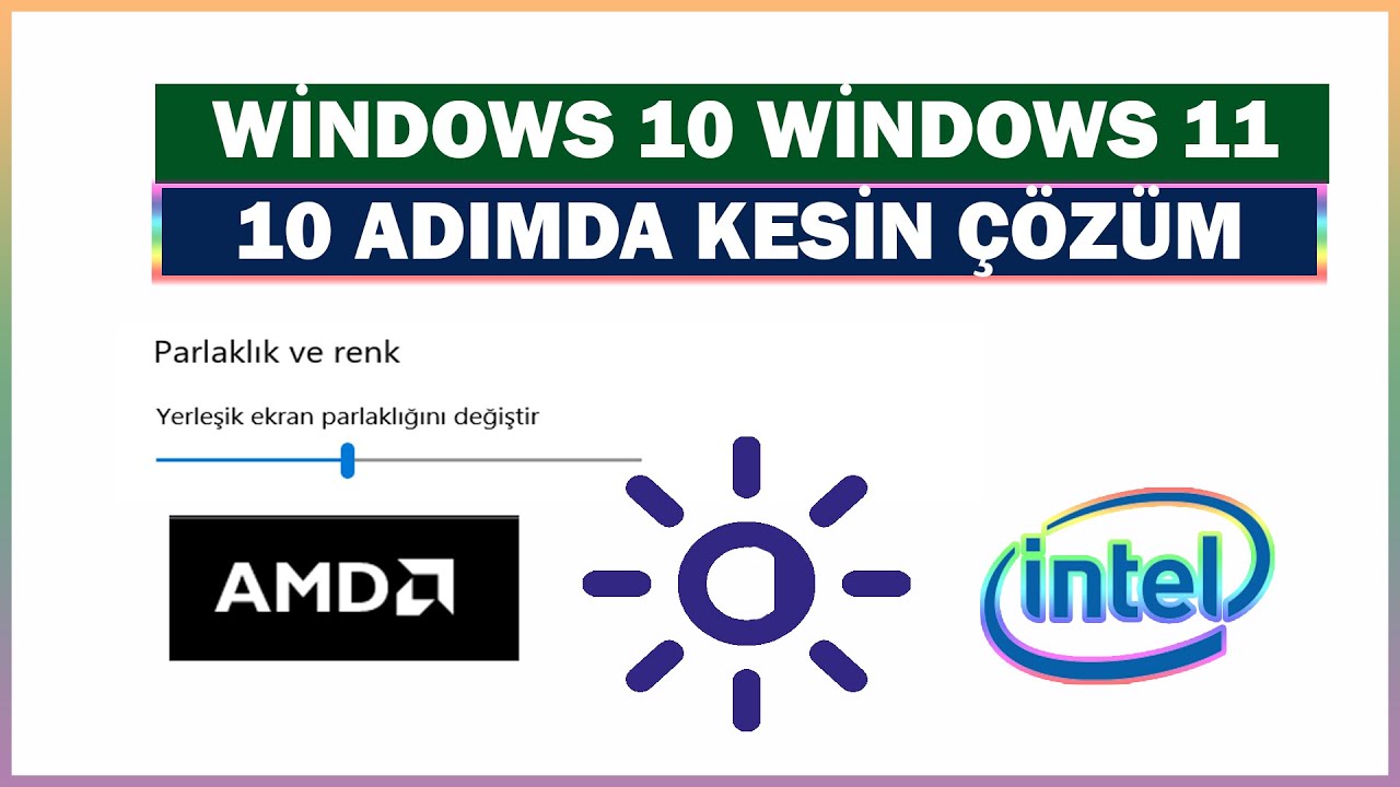 Windows 7 Parlaklık Ayarı Yok mu? Ekran Parlaklığını Kontrol Edin! 6