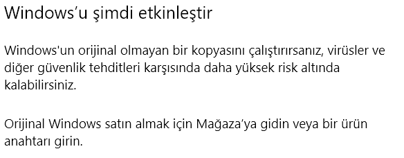 Windows Etkinleştirme Sorunu ve Çözümleri 8 247333