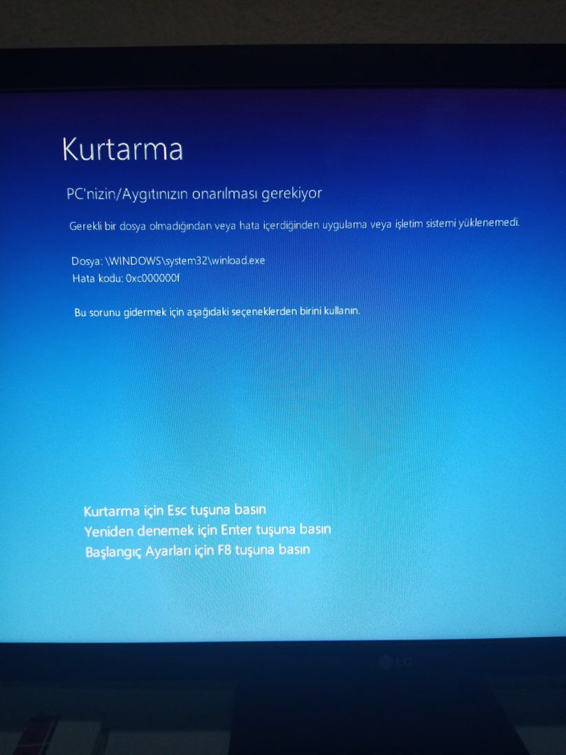 Windows Önyükleme Yöneticisi 0xc000000f Hatası Çözümü 5 img 20220304 190945 jpg