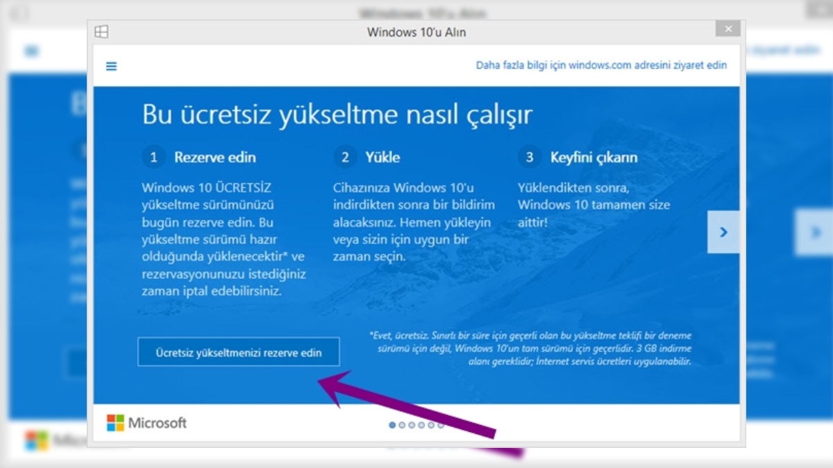 windows 10 ucretsiz yukseltme 1