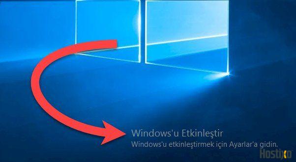 Windows U Etkinleştirmek Ne Demek? 8 windowu etkinlestir yazisini kaldir