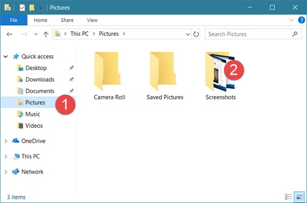 screenshot folder pc